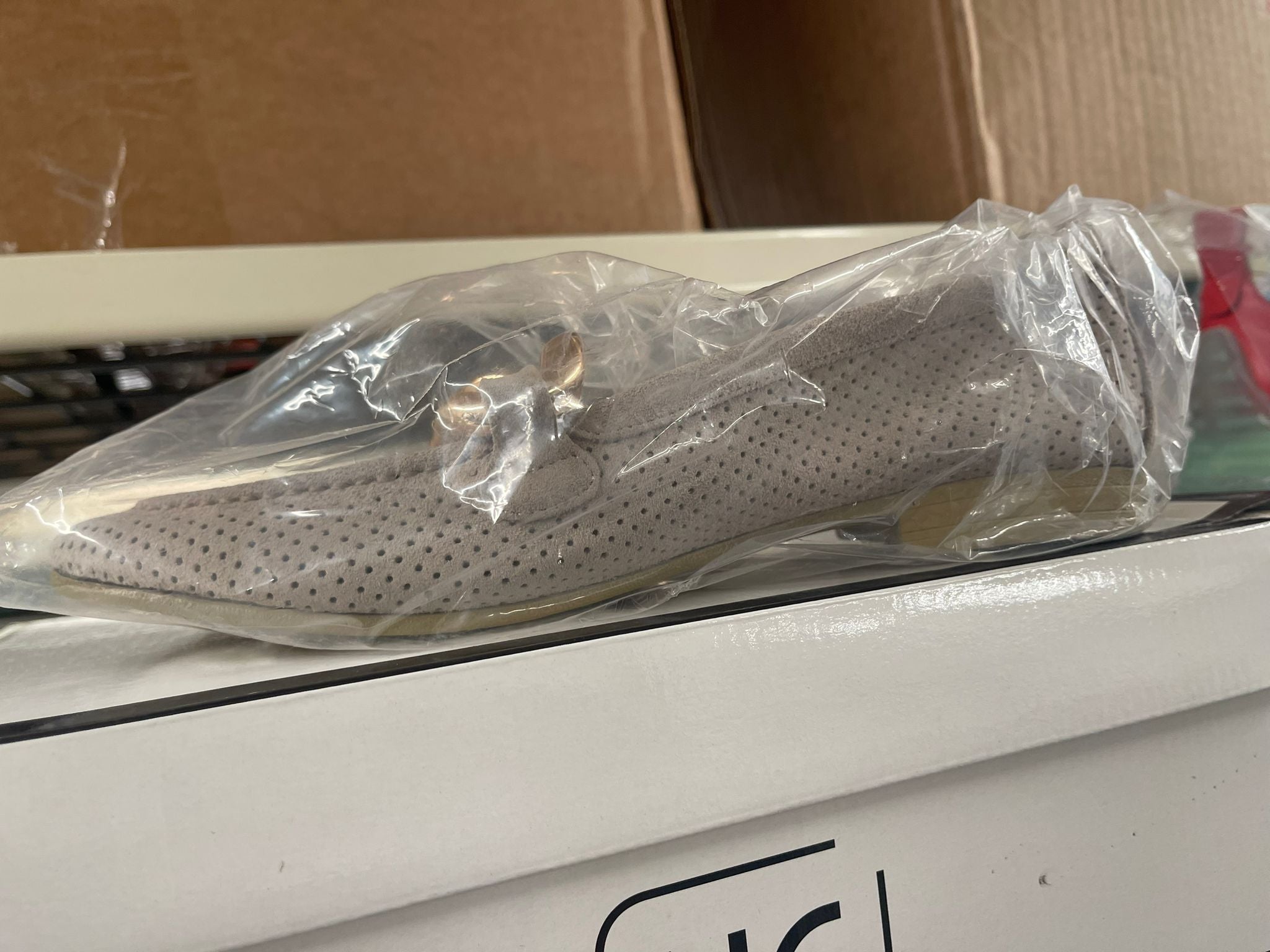 Flat Slide Shoes With Chain
