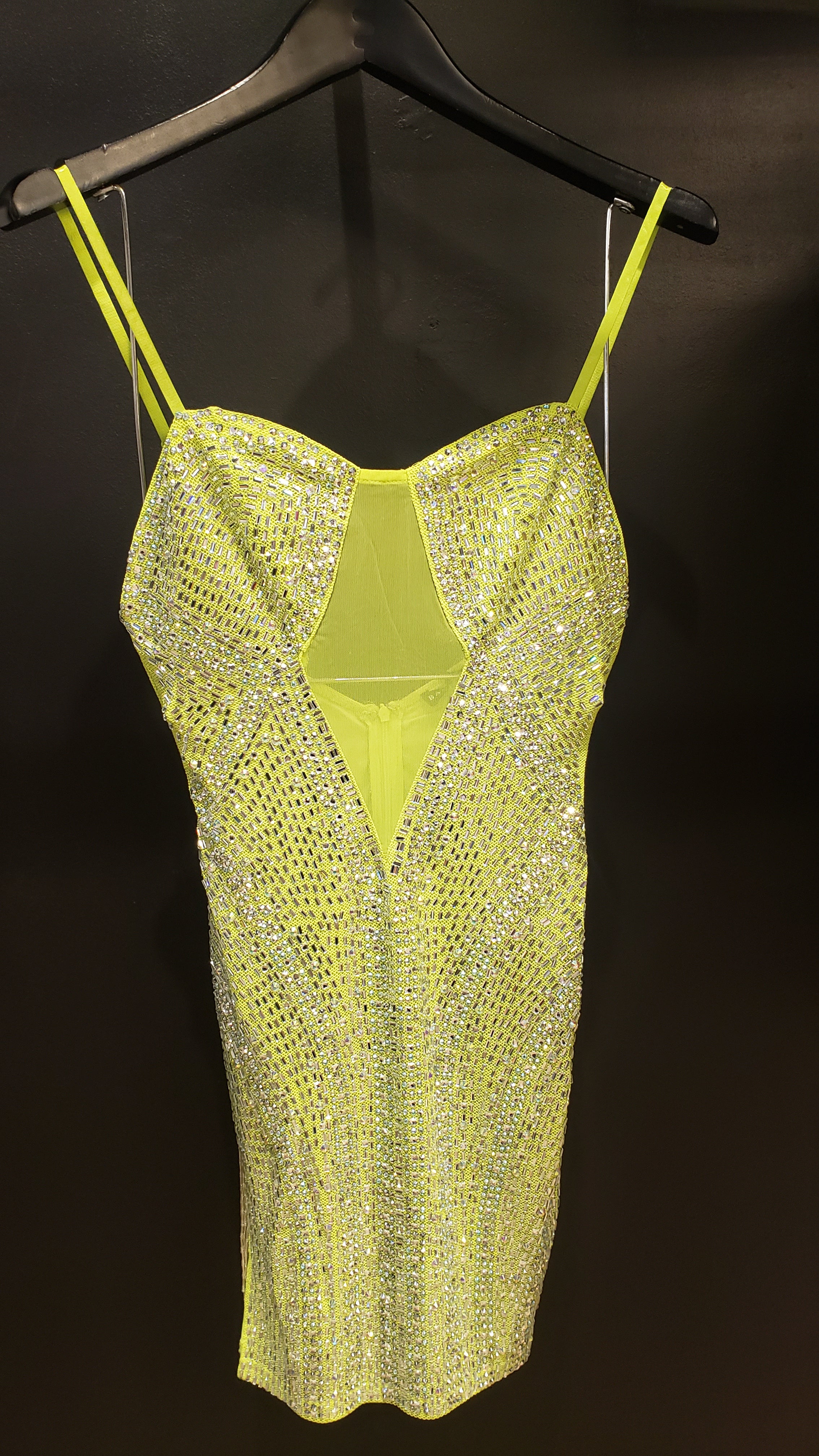 Rhinestone Bodycon Mini Dress