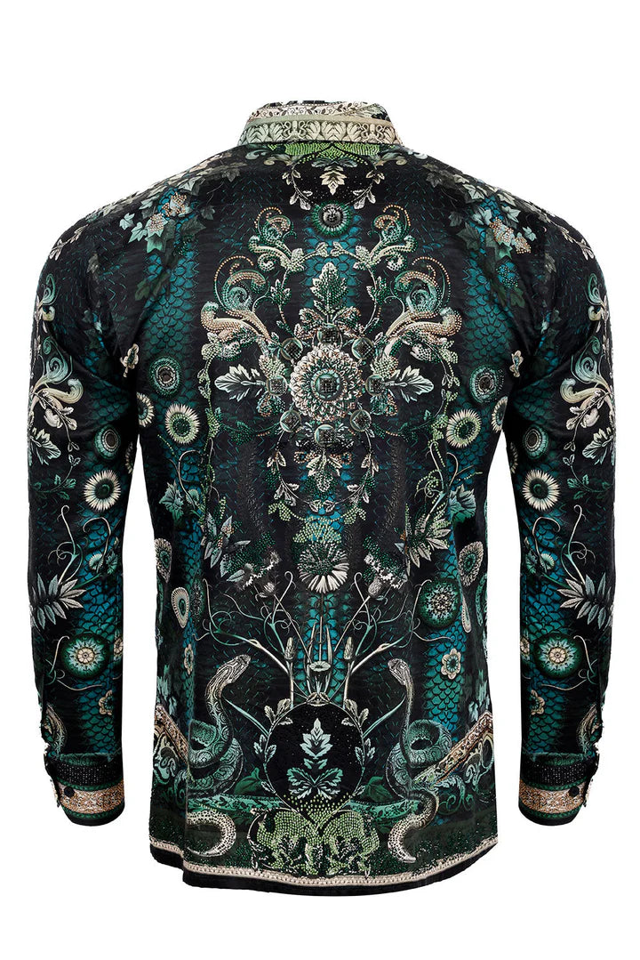 Lively Fancy Rhinestone Long Sleeve Shirt
