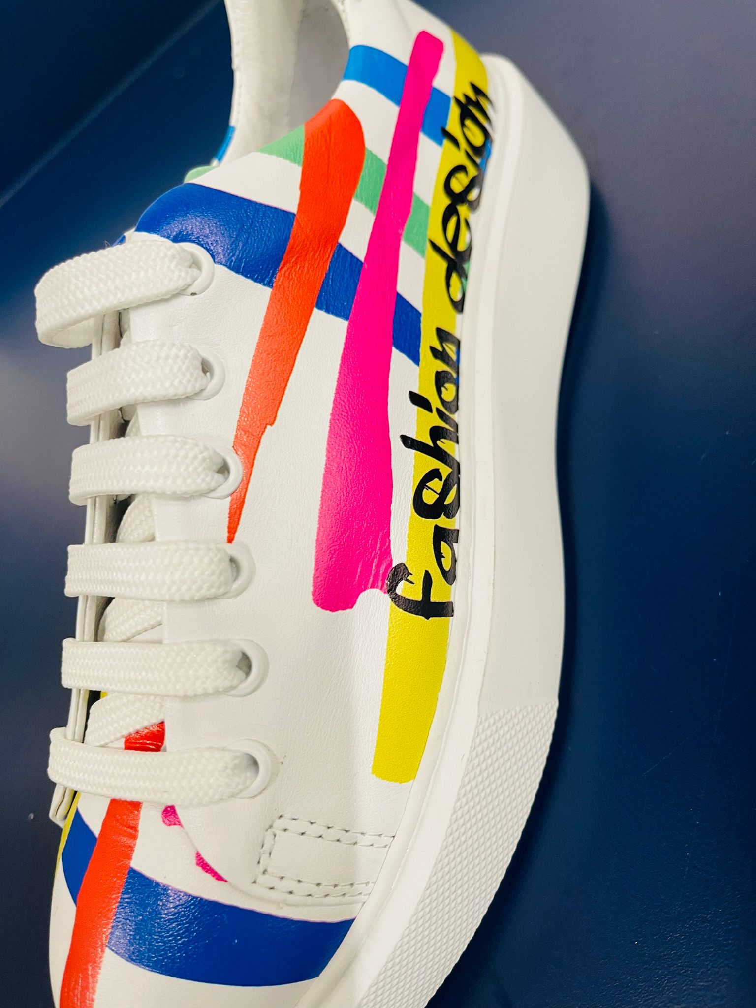 Multicolor Lace Up Sneaker