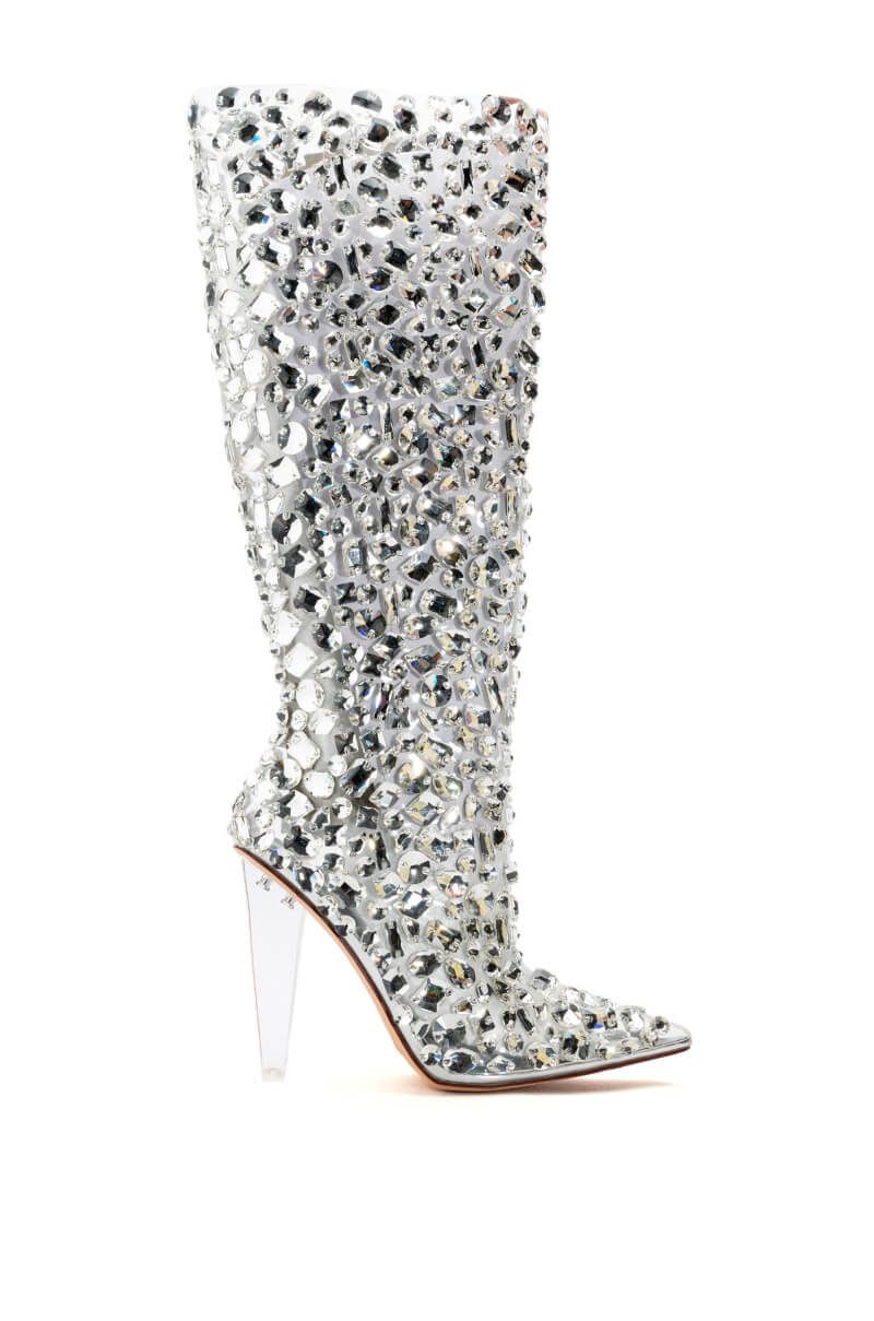 Honey-Silver Glass Boot