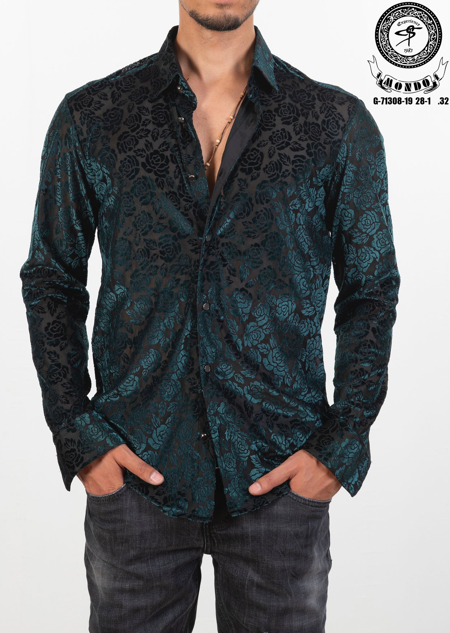 VELVET  LONG SLEEVE SHIRT