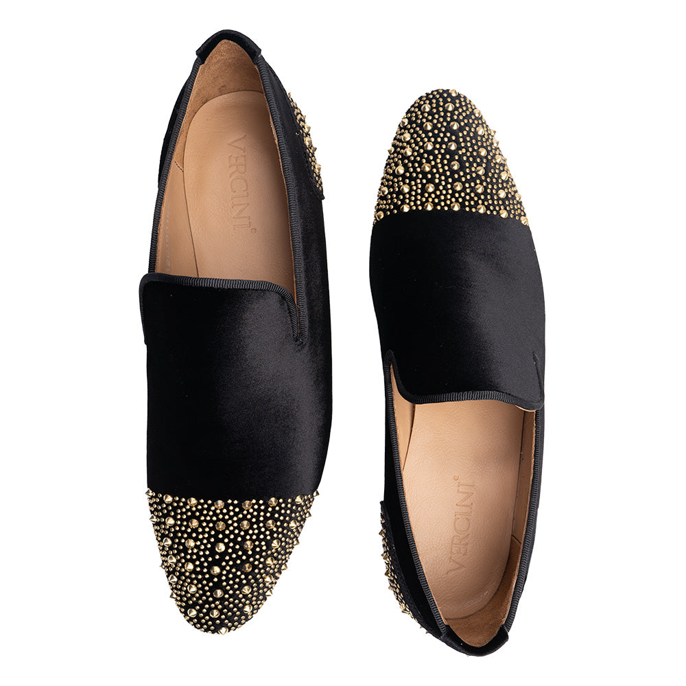 Black With Gold Spikes