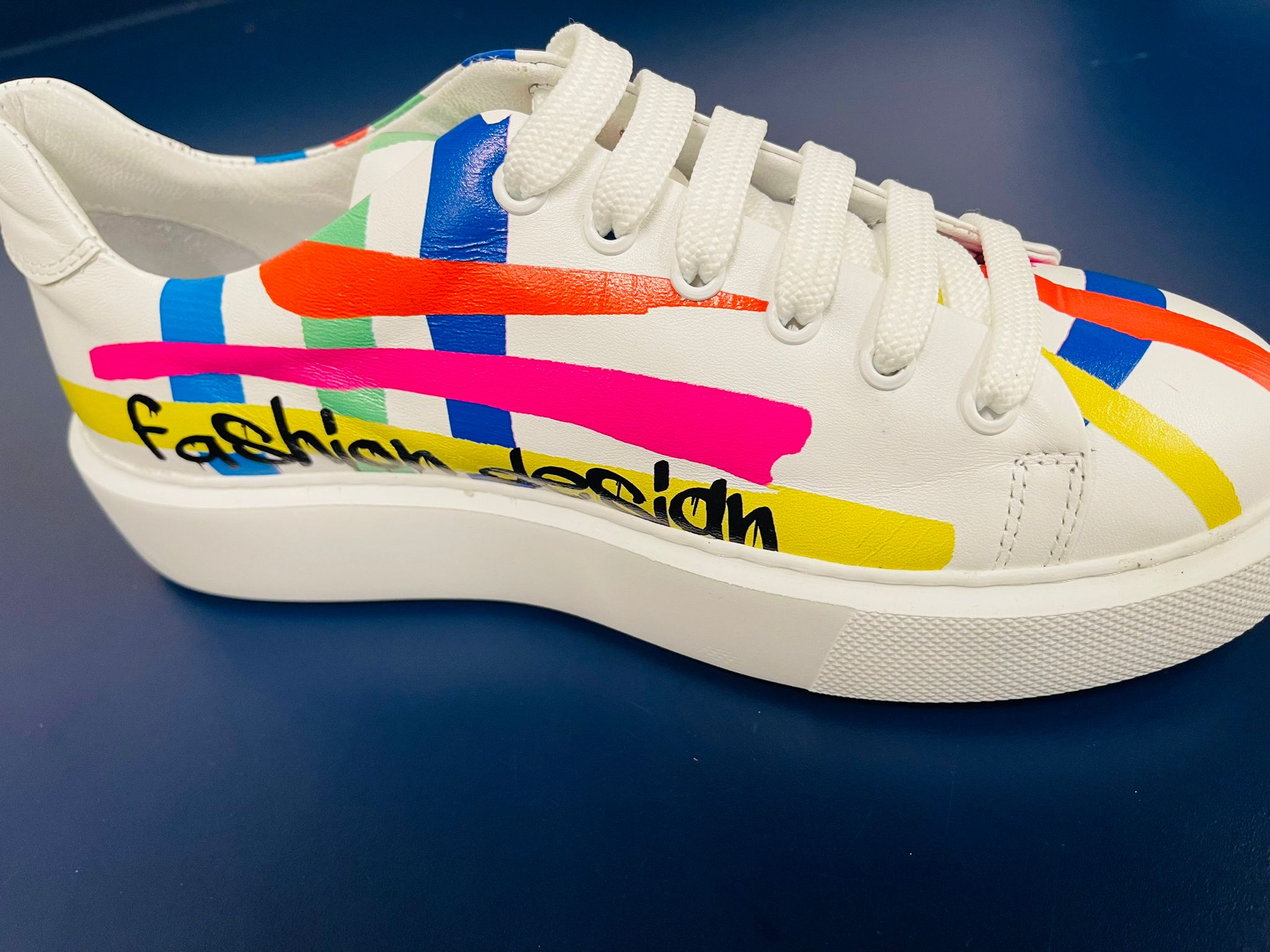Multicolor Lace Up Sneaker