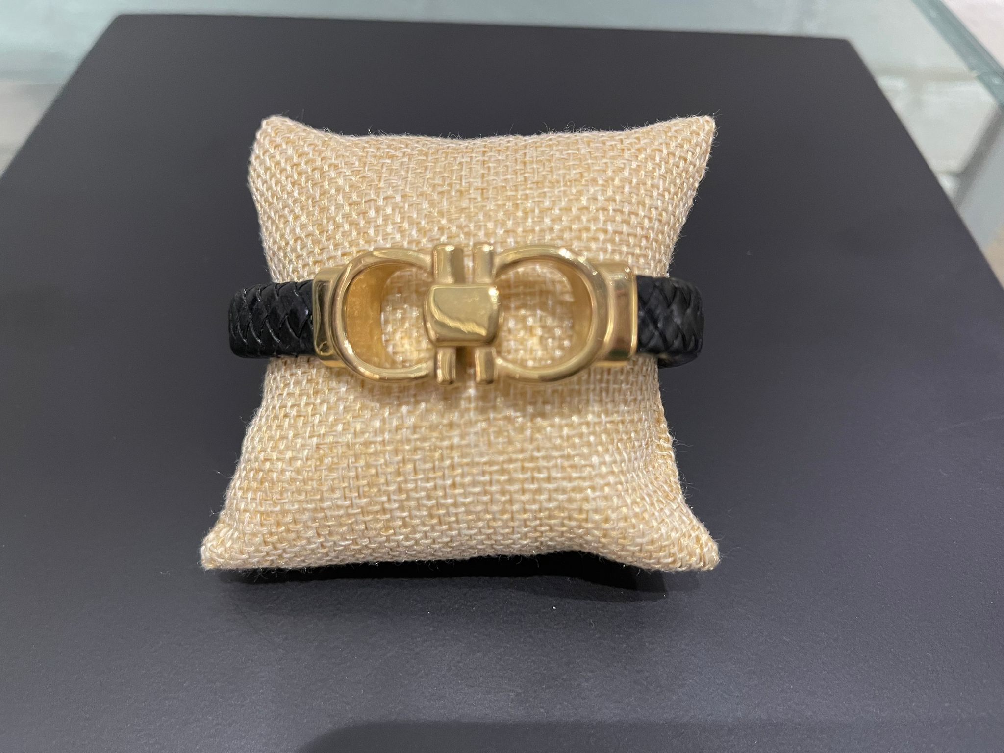 Leather Men Bracelet With Magnetic Clasp