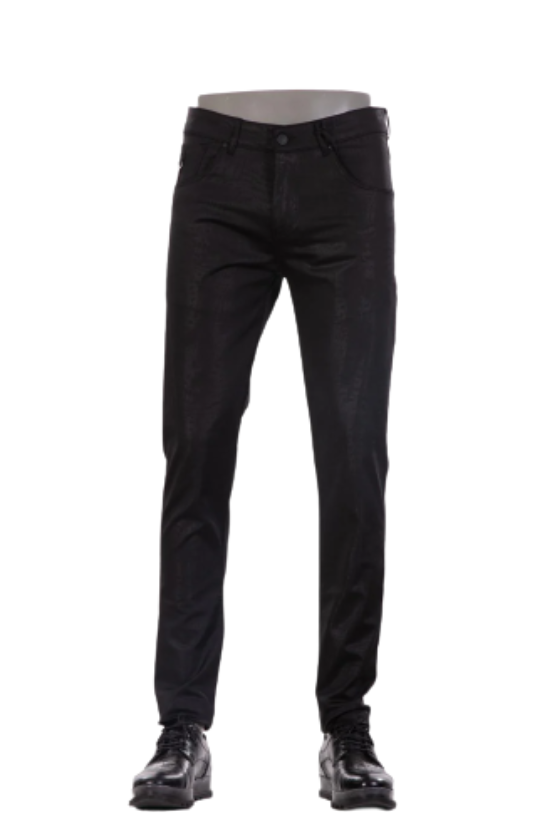Black Steel Matte Pants
