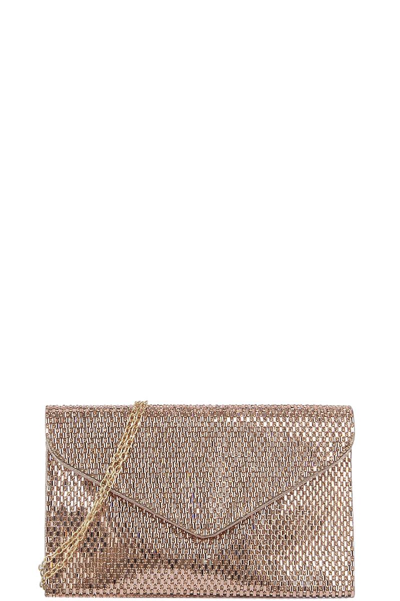 Fashion Shiny Texture Chain Crossbody Bag