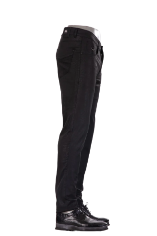Black Steel Matte Pants