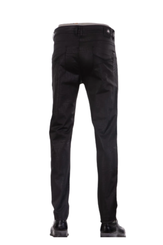Black Steel Matte Pants