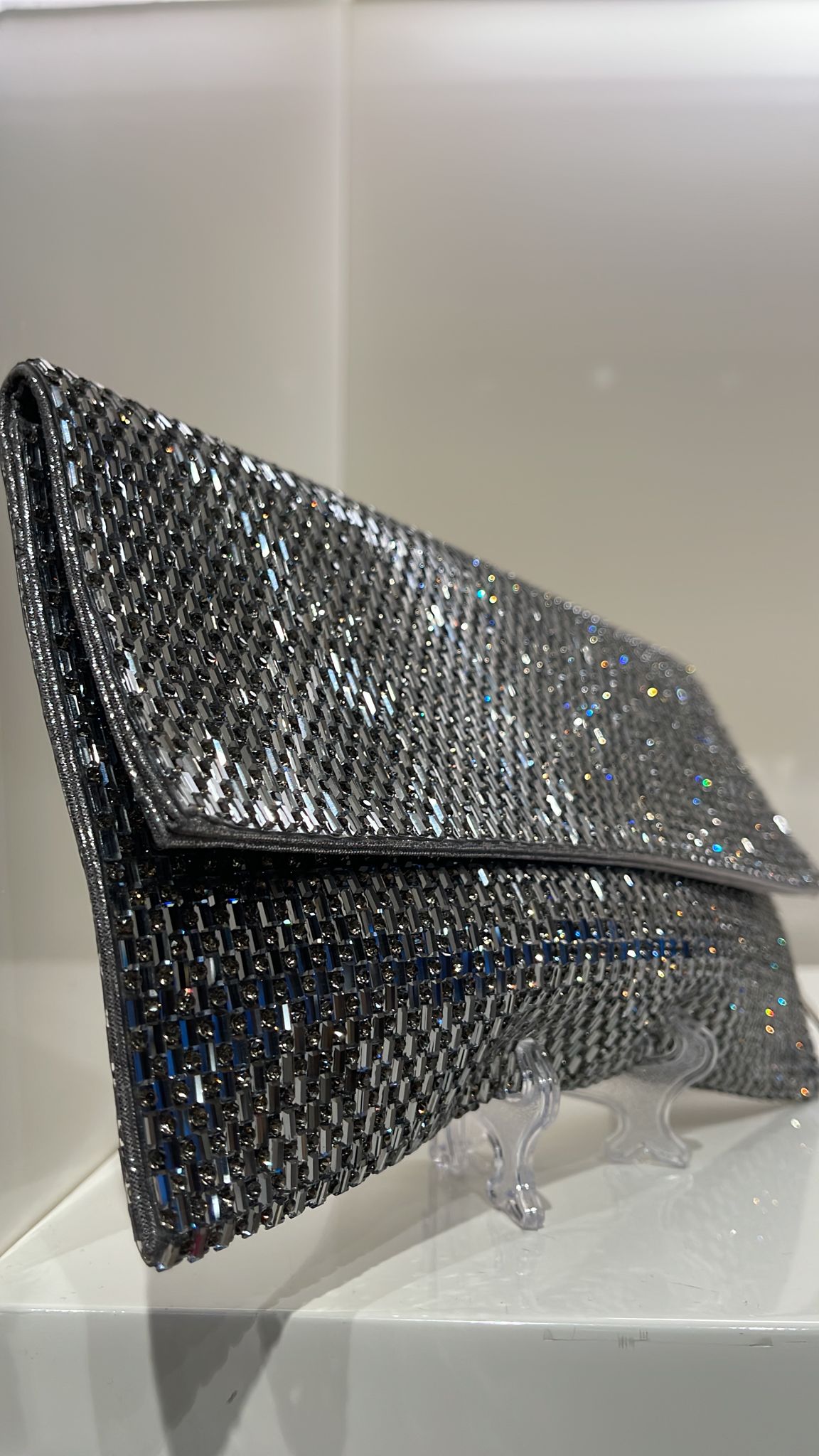 Fashion Shiny Texture Chain Crossbody Bag