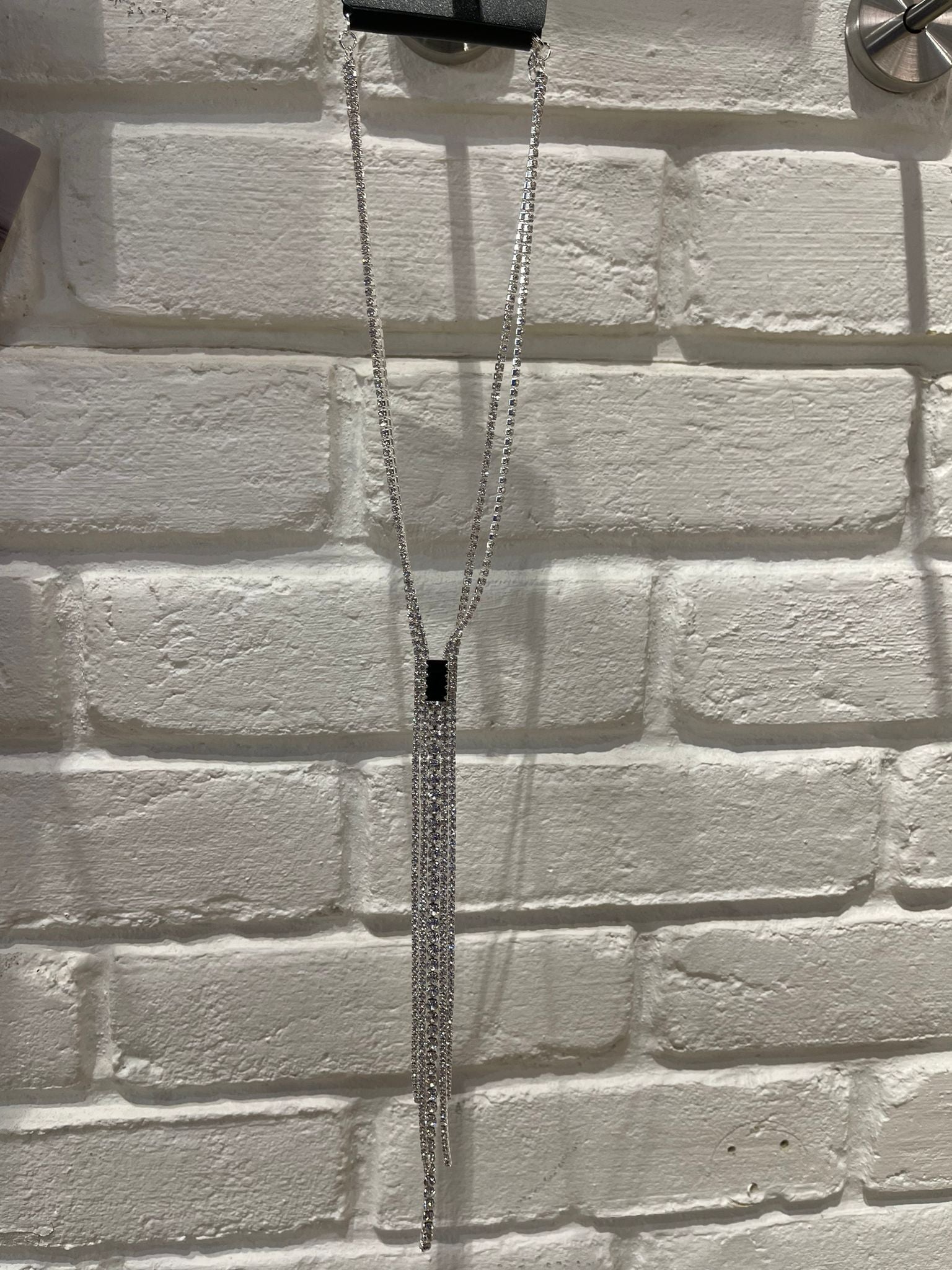 Cubic Zirconia Silver Necklace