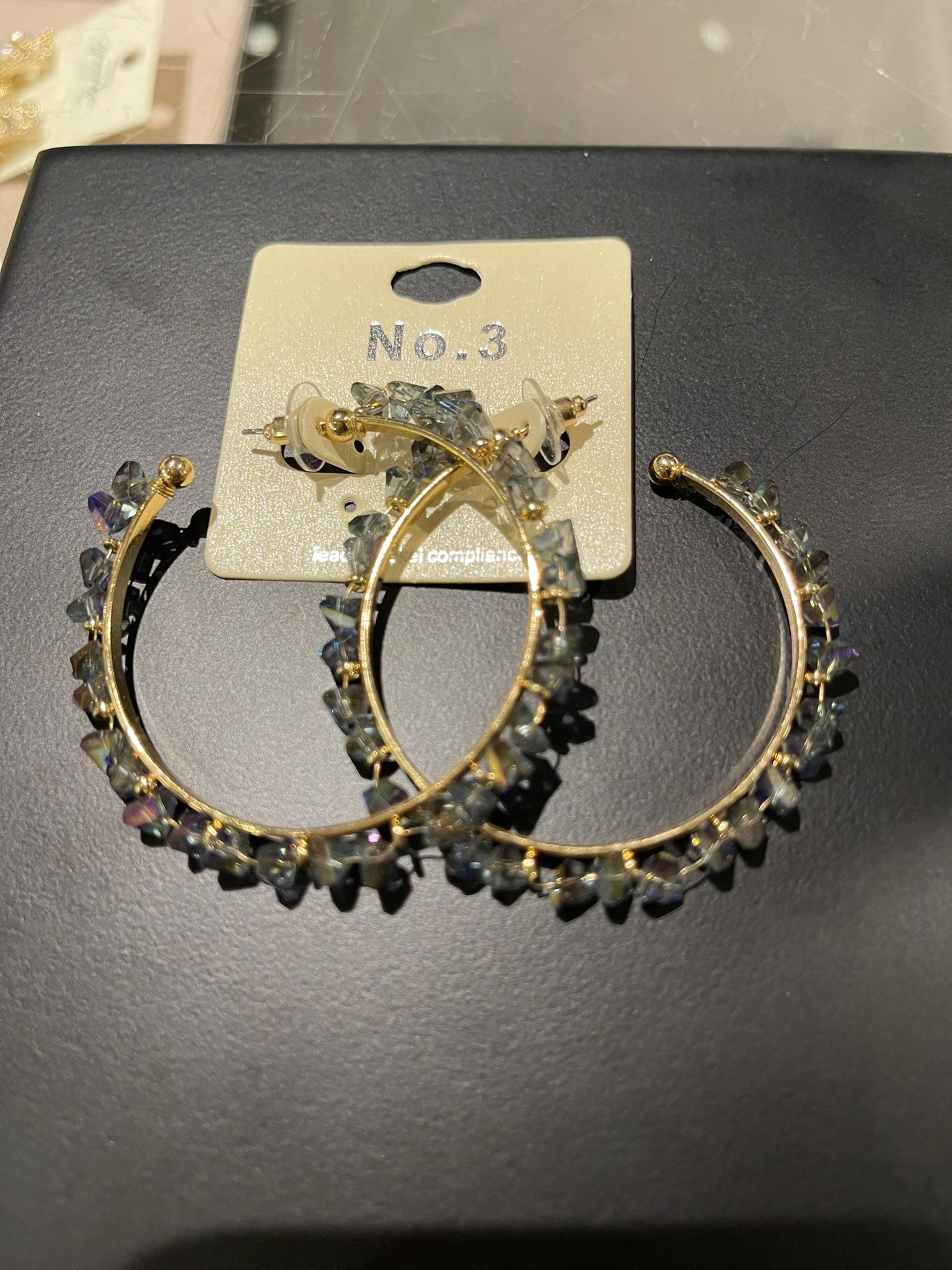 Statement Stone Hoop
