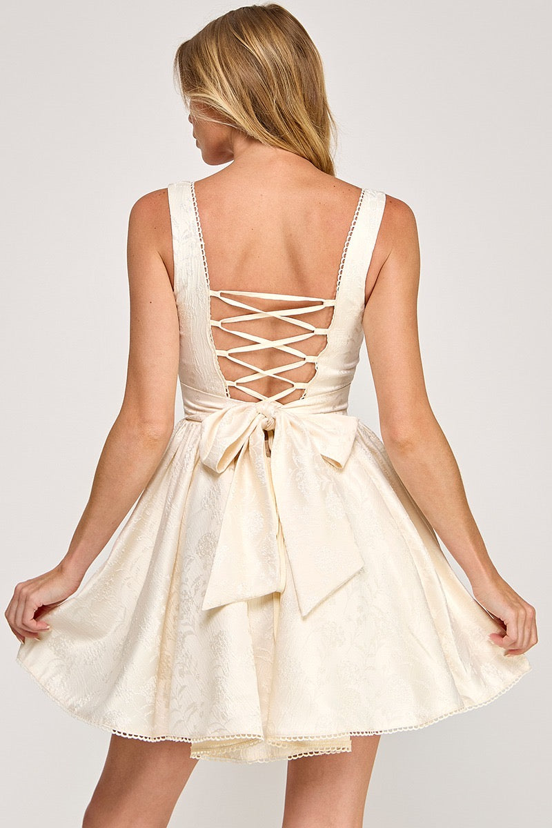 FLARED A LINE SKIRT MINI DRESS