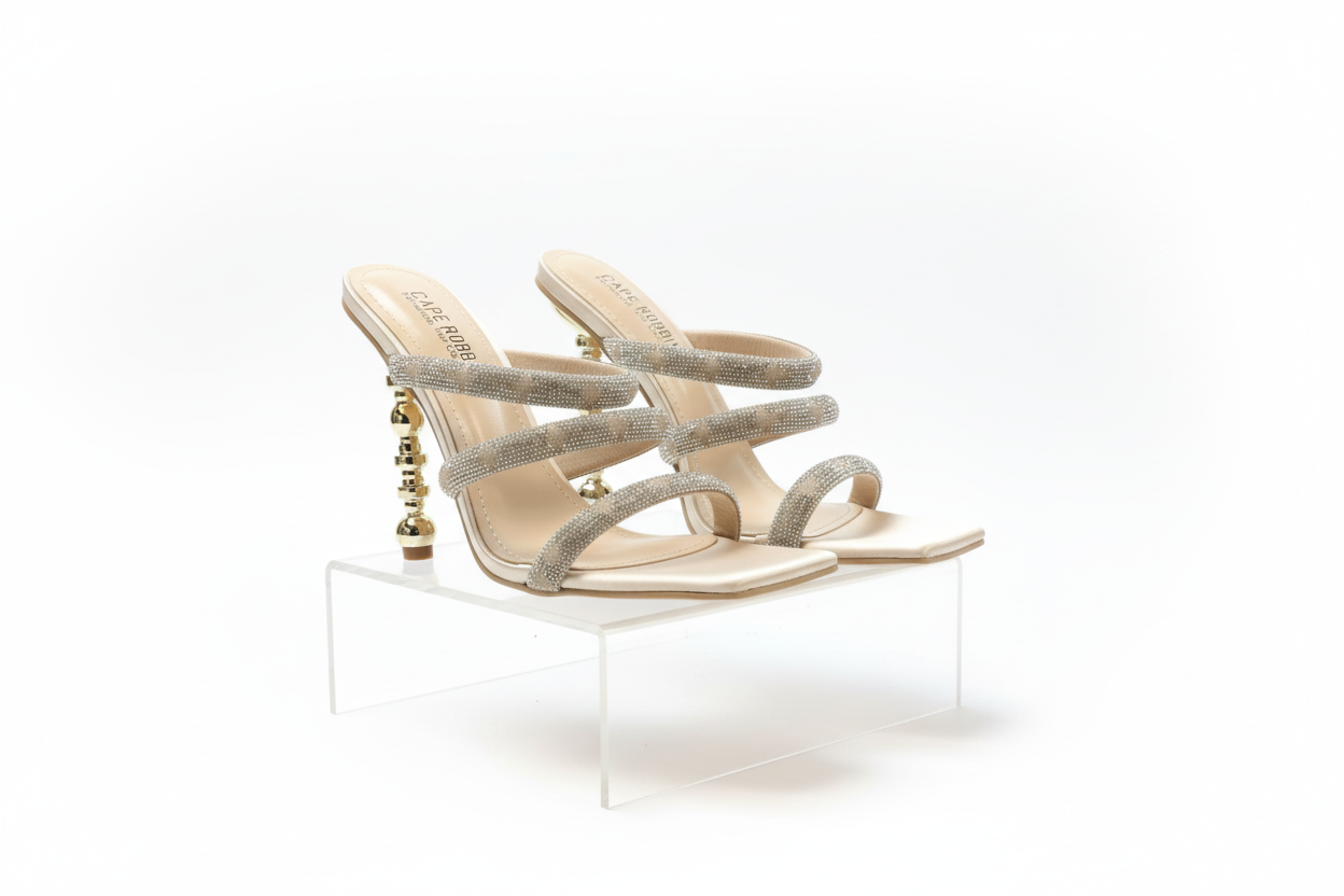 SEXY HEELS WITH RHINESTONES