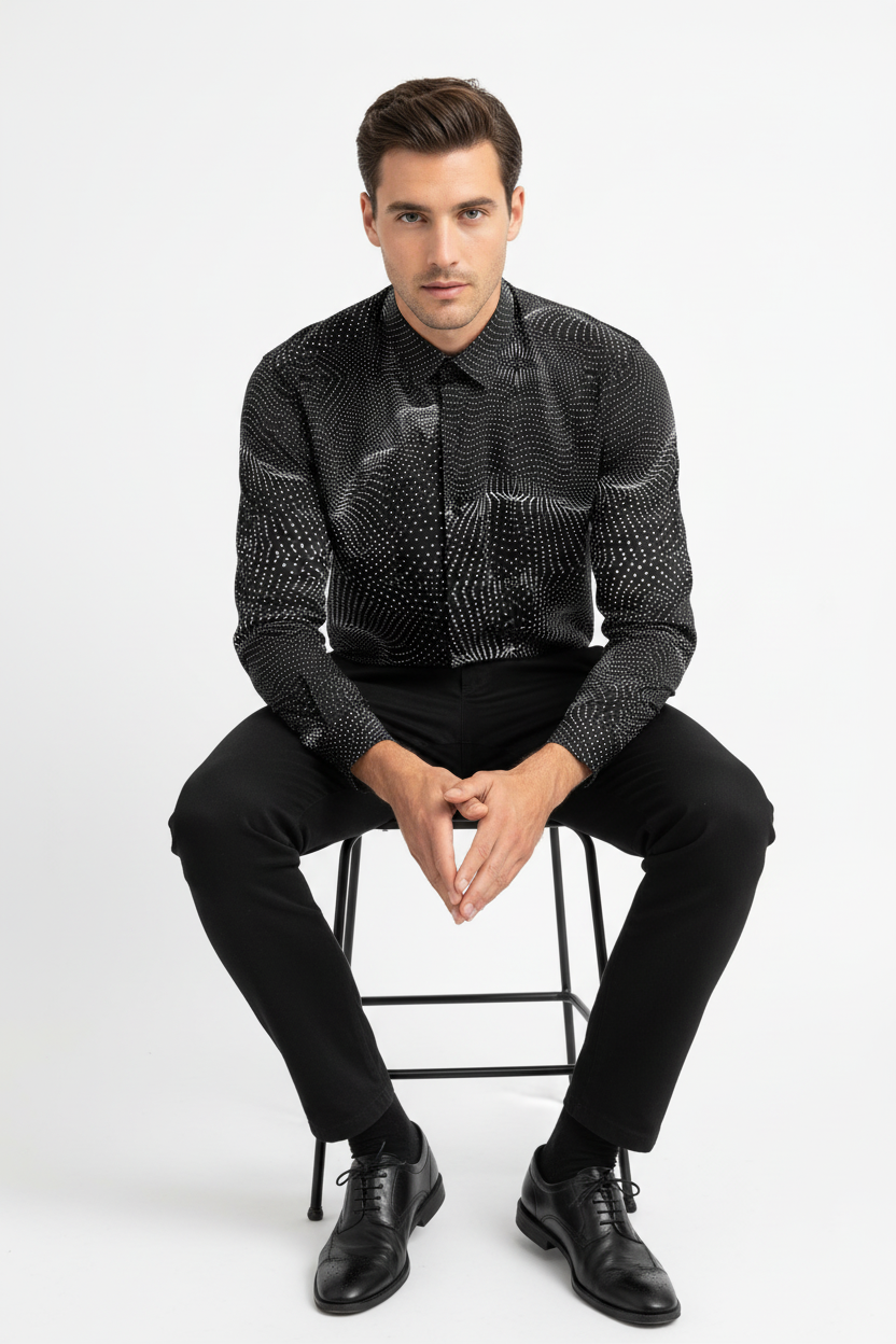 Constellation Shirt - Seated Pose
