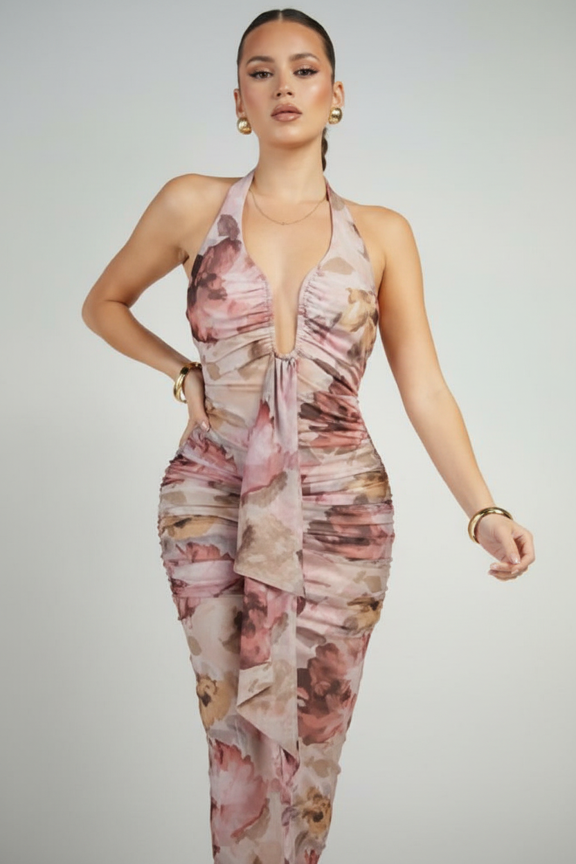 Enhanced Halter Jumpsuit Product Photo