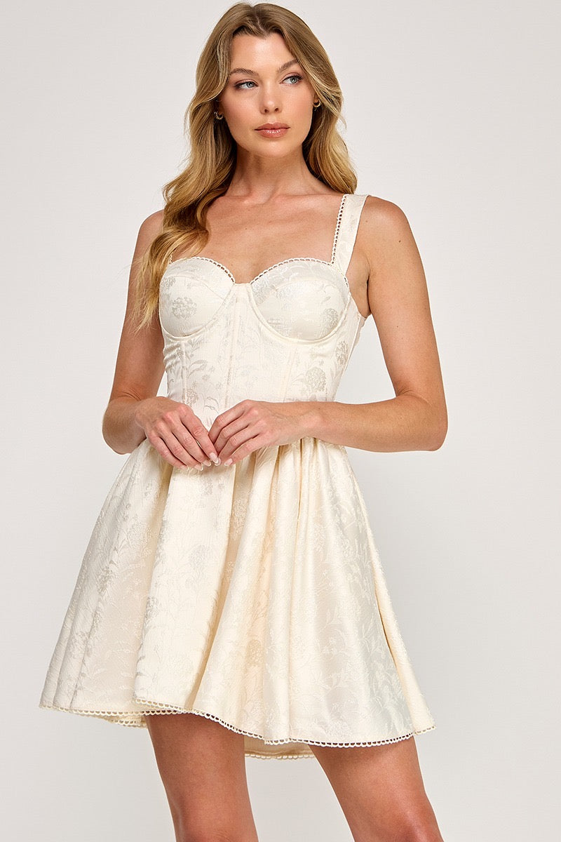 FLARED A LINE SKIRT MINI DRESS