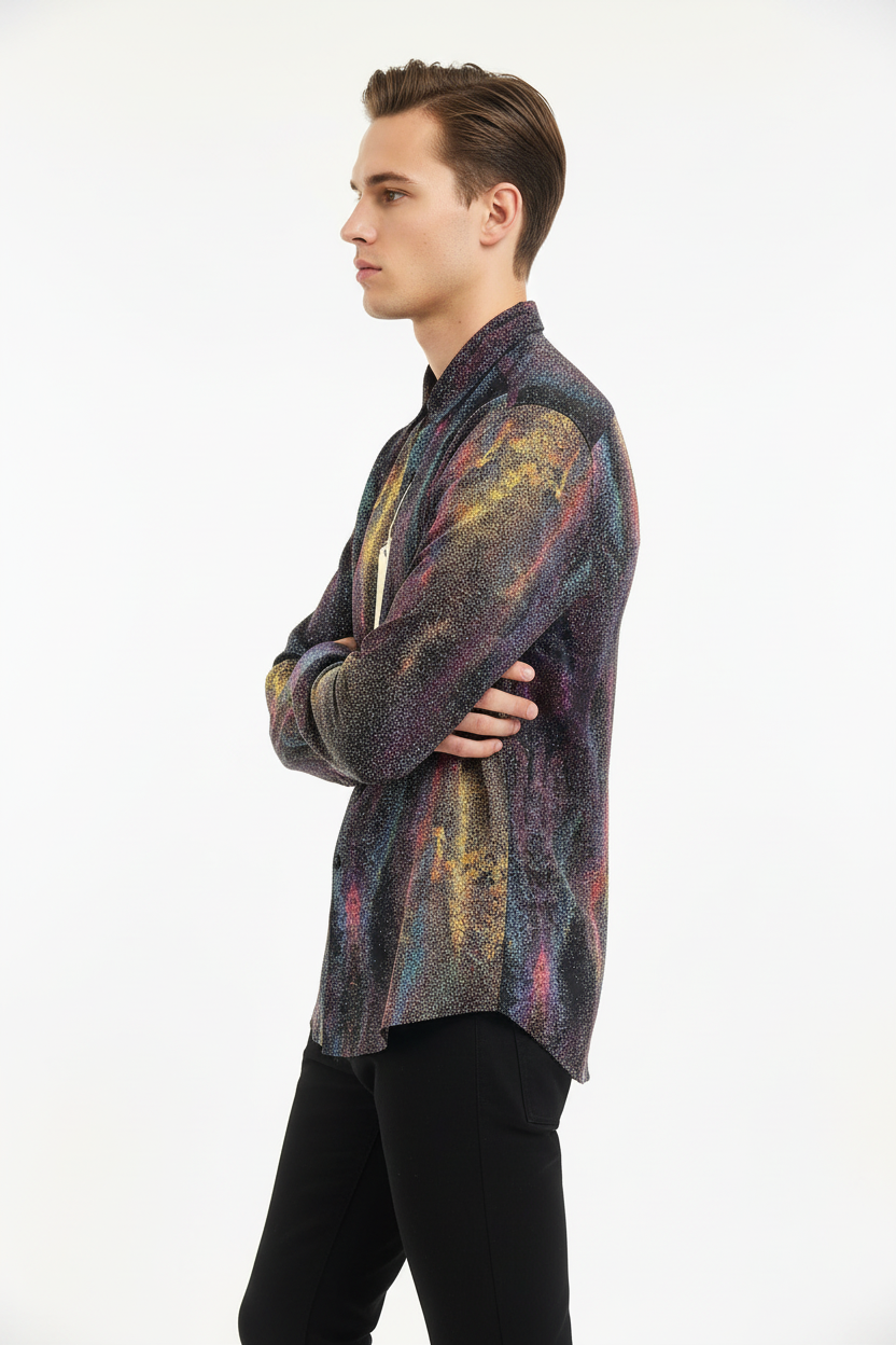 Male model profile pose