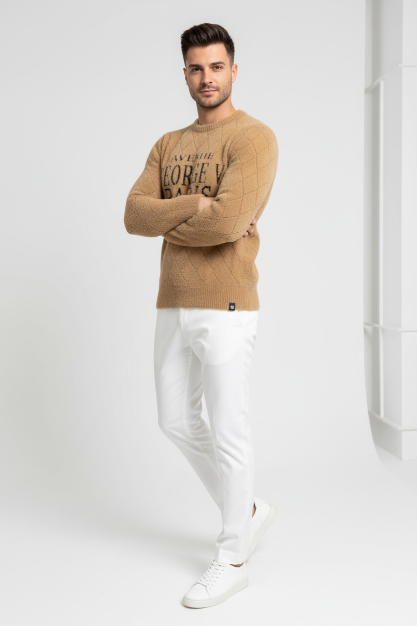 Three-quarter angle - arms crossed